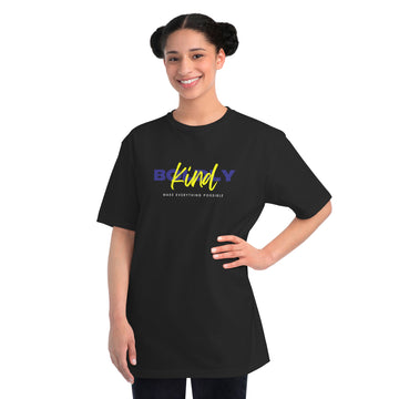 Boldly Kind Organic Unisex Classic Black T-Shirt