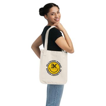 Be A Decent Human Organic Canvas Tote Bag